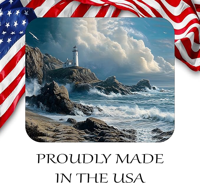 Coastal Shoreline Waves Sandy Beach Theme Mouse Pad Mat Mousepad - Image 5