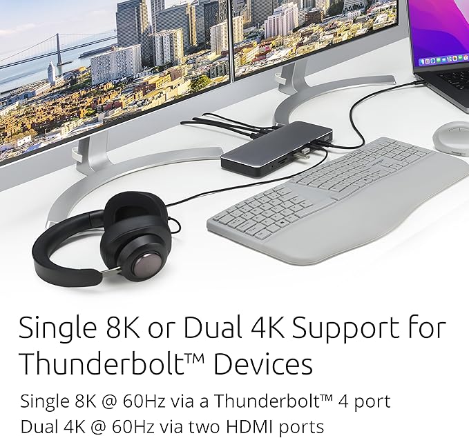 Kensington SD5768T EQ Thunderbolt 4 Docking Station, Dual 4K@60Hz via HDMI/TB4 - Image 4