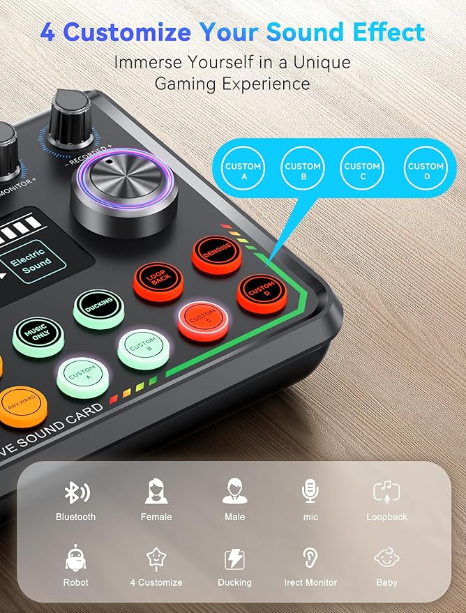 SINWE Podcast Equipment Bundle for 2, Audio Interface - Image 4