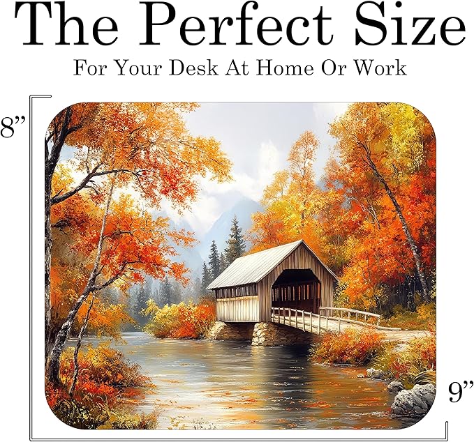 Fall Season Mouse Pad Mat Mousepad - Image 3