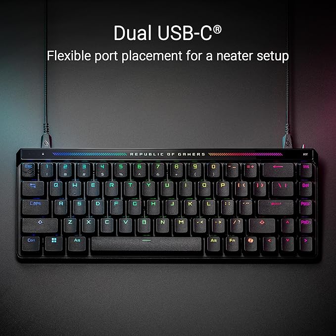 ROG Falchion Ace HFX 65% Hall Effect Gaming Keyboard – HE Magnetic Switches - Image 7