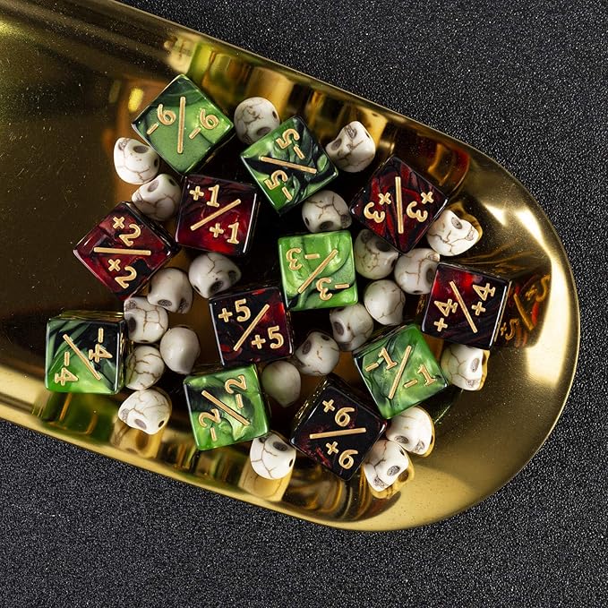 48 Pieces MTG Dice Counter Magic The Gathering Counters +1/+1 Dice Tokens Set - Image 3