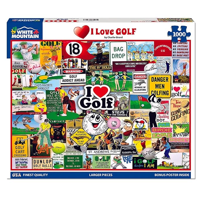 White Mountain Puzzles I Love Golf by WhiteMountain