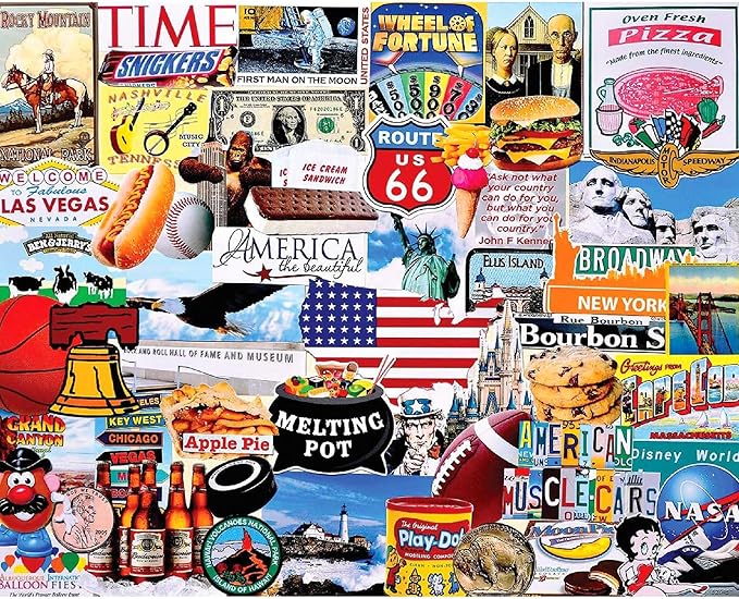 White Mountain Puzzles I Love America by WhiteMountain