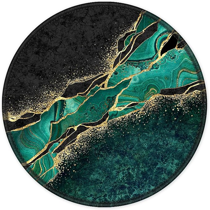 ITNRSIIET Round Mouse Pad with Stitched Edge Premium-Textured Waterproof by +ITNRSIIET