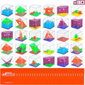 BONNYCO Brain Teaser Puzzles Cubes Kids Party Favors Pack 30 Pinata Goodie Bags by BONNYCO