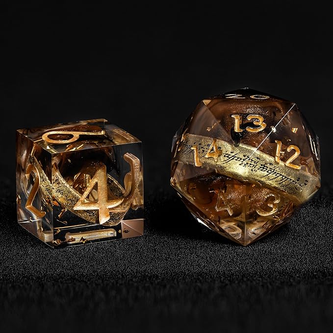 D6 Dice Set – 10× Six-Sided Resin Dice - Image 2