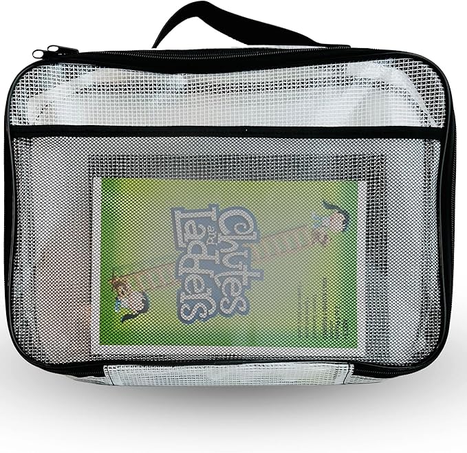 4PC Large Mesh Storage Bag for Board Games, Zippered Bags for Organization - Image 4