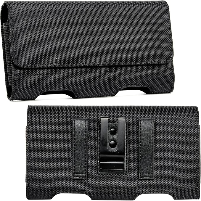 BECPLT Nylon Belt Holster Case for iPhone 12-16 Pro & Galaxy S20-S24 by BECPLT