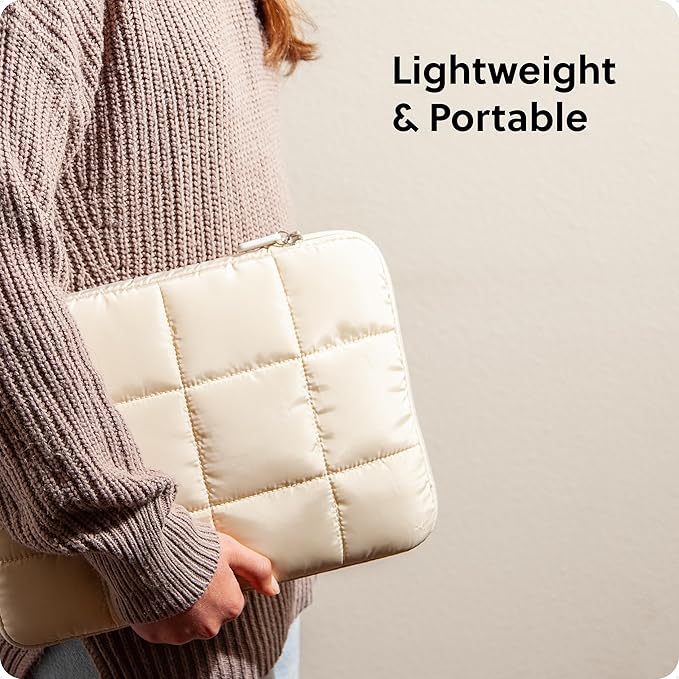 U Brands Nylon Puffer Zipping Medium Laptop Sleeve, 9.75" x 13", Computer - Image 5