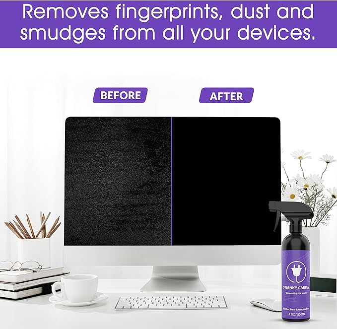 Swanky Computer Screen Cleaner Kit: Set of Electronic Cleaner Spray Microfiber - Image 7