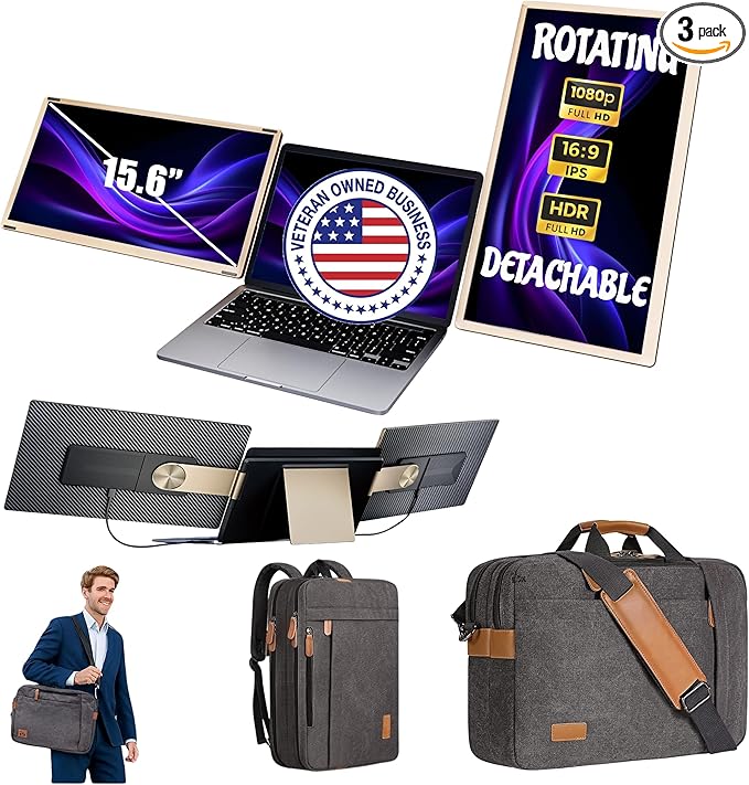 ELK 15.6" Dual Laptop Screen Extender by ELK