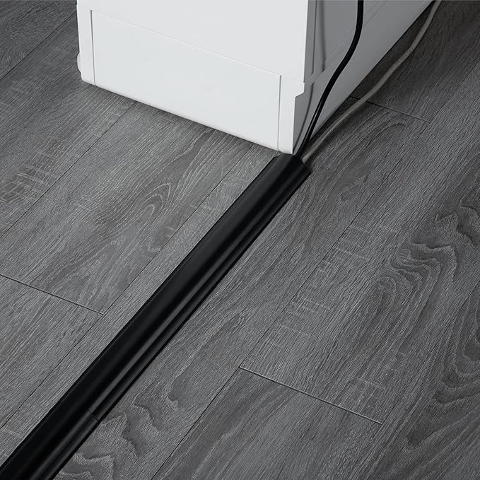 ZhiYo Cord Hider Floor 68in, Rigid PVC Floor Cord Cover, Hard PVC Floor Wire - Image 3