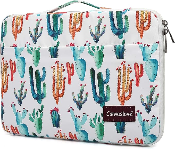 Canvaslove Cactus Rebound Bubble Cushioned Laptop Sleeve Case by Canvaslove