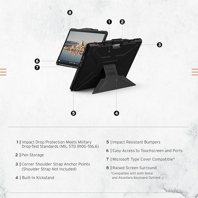 URBAN ARMOR GEAR UAG Designed for Microsoft Surface Pro 11/10/9 Case - Image 2