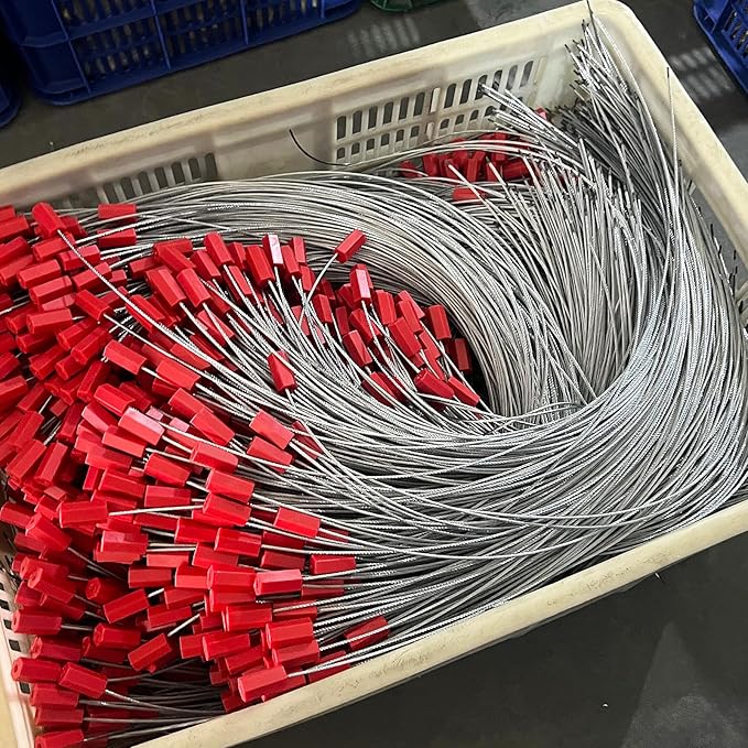3.9 Feet Steel Wire Cable Seals Tamper Resistant Security Seal Tags Numbered - Image 5
