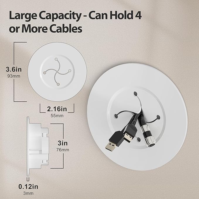 Cord Hider for Wall Mount TV, in Wall Cable Management Kit for Large Capacity - Image 2