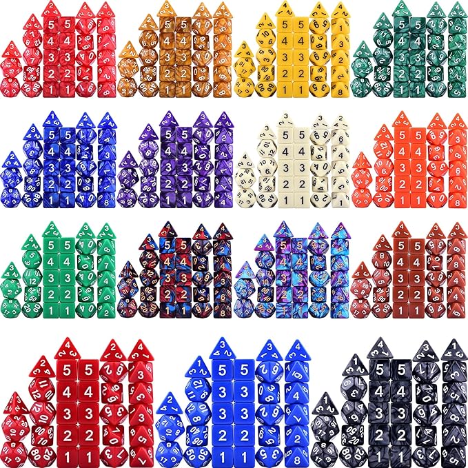 Extended RPG Dice Set 15 x 31 Polyhedral Dice - Image 5