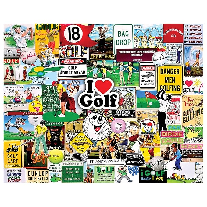 White Mountain Puzzles I Love Golf - Image 3