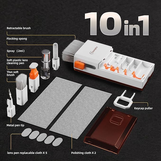 Laptop Screen Keyboard Cleaner Kit, All in 1 Electronics Cleaning Tool - Image 5