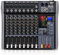 Pro DJ Mixer 8-Channel Audio Console by Froket