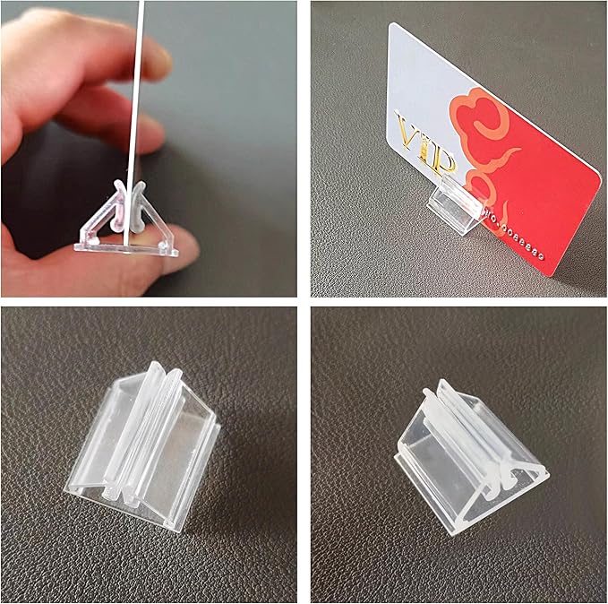 120 PCS Plastic Game Card Stands Blank Board Markers Holder - Image 7