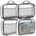 holay 4 Packs PVC Zippered Blocks Set, Board game Storage Organizer Case by OrganizeYourLifeWithholay