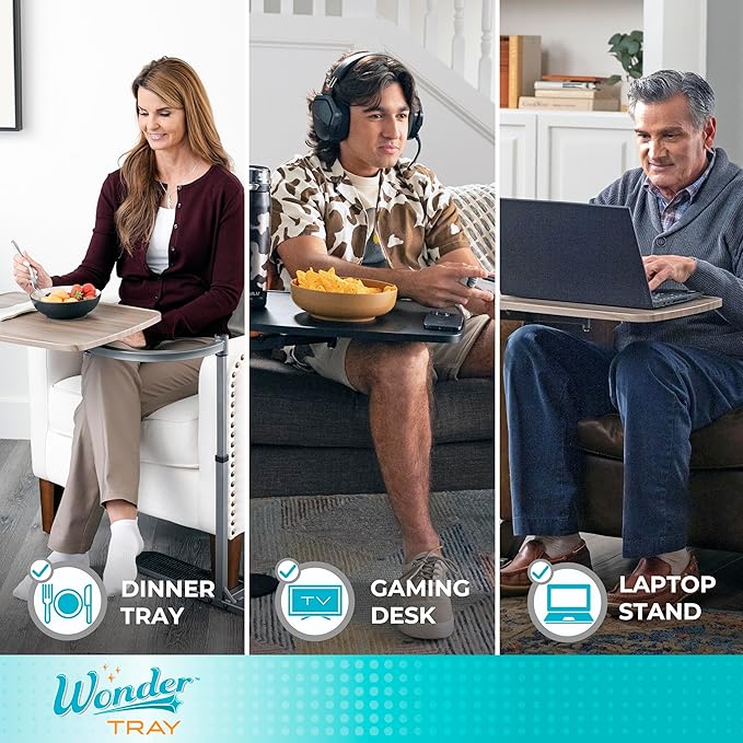 Stander Wonder Tray, Adjustable Swivel Table, Large Laptop Stand, Couch Desk - Image 4