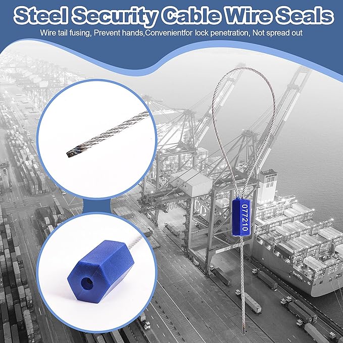 120 Pieces Security Cable Seals, Metal Number security tags - Image 5