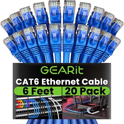 GearIT Cat 6 Ethernet Cable Pack by GEARit