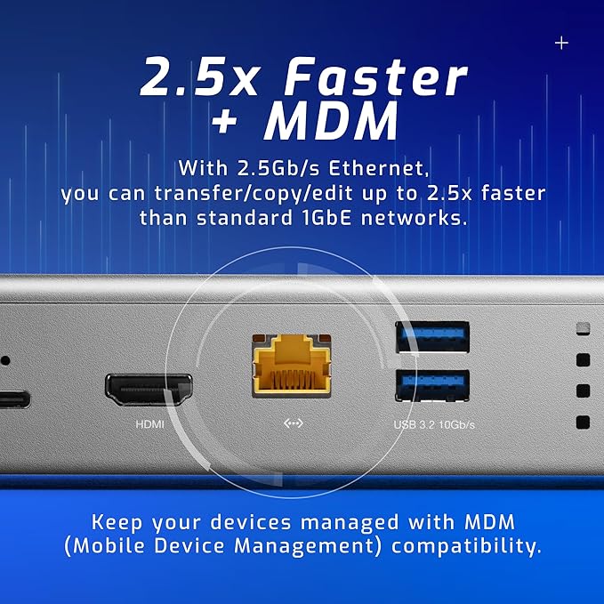 OWC Thunderbolt Go Dock, 11 Ports, Built in Power Supply, 90W Charging - Image 3