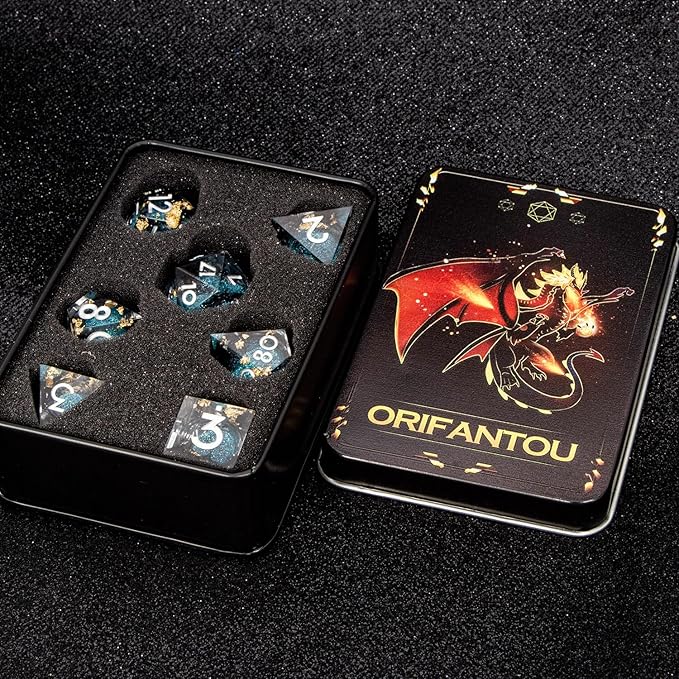 DND Dice Blue Liquid Core Dice Set - Image 7