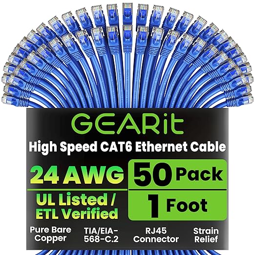 GearIT Cat 6 Ethernet Cable Pack by GEARit
