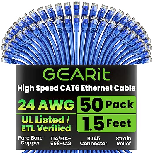 GEARit Cat 6 Ethernet Cable Pack by GEARit