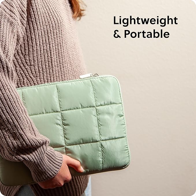 U Brands Nylon Puffer Zipping Medium Laptop Sleeve, 9.75" x 13", Computer - Image 5