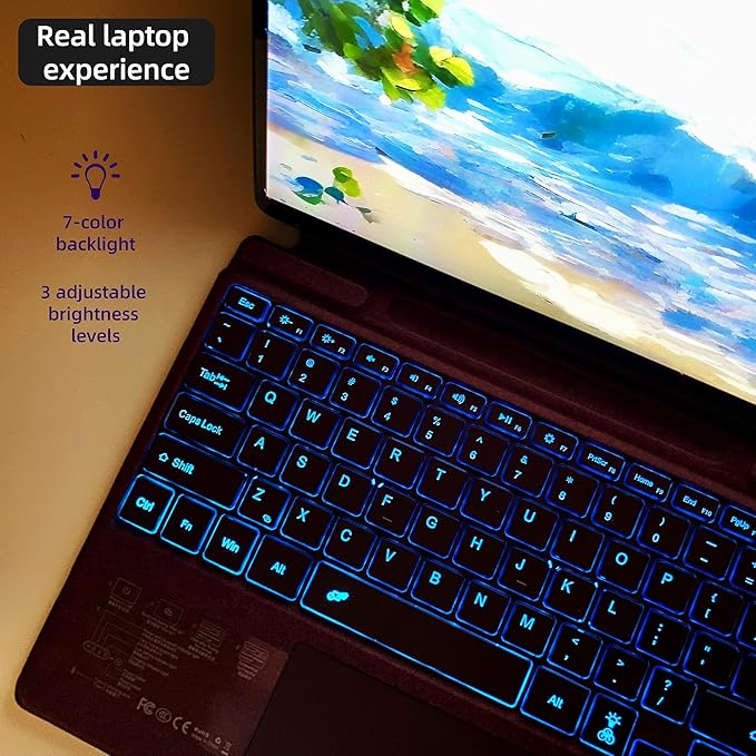 Keyboard for Microsoft Surface Pro Copilot+ / Pro 11 / Pro 10 / Pro 9 / Pro 8 / - Image 4