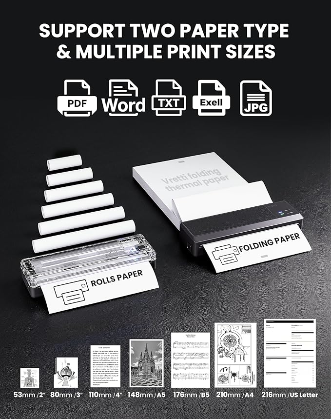 vretti P83 Portable Printers Wireless - Image 7