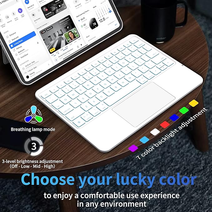 Keyboard Case for iPad Air 11 inch, Magnetic Detachable Keyboard Case for iPad - Image 6