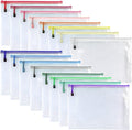Oaimyy-16 Pcs-3"x 5"-Plastic Mesh Zipper Pouch Document Folders Bag Zipper Zip by Oaimyy