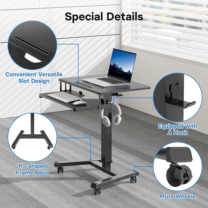 BONTEC Mobile Standing Desk - Image 5