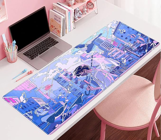 Anime Kawaii Desk Mat Mousepad Cute Japanese Large Gaming Mouse Pad XXL - Image 2