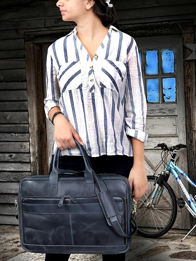 VC VINTAGE COUTURE Leather briefcase bag - Image 4
