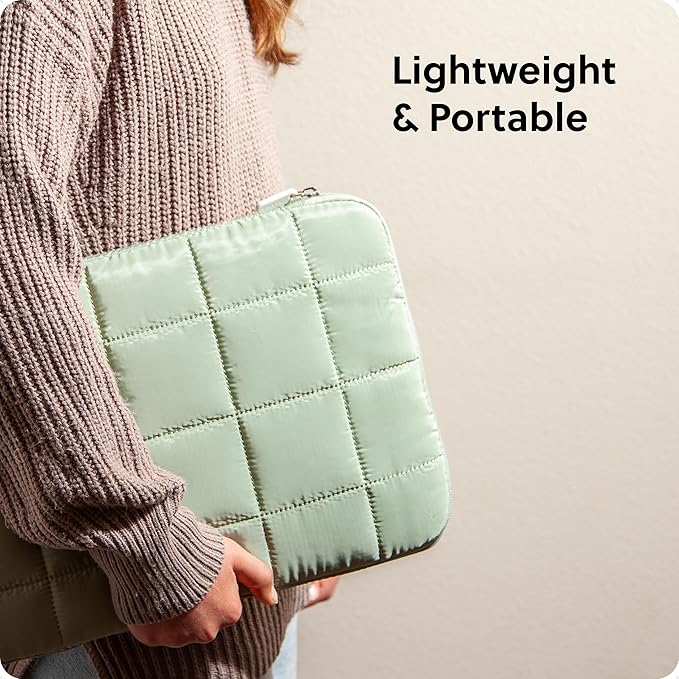 U Brands Nylon Puffer Zipping Large Laptop Sleeve, 10.5" x 15", Computer - Image 5