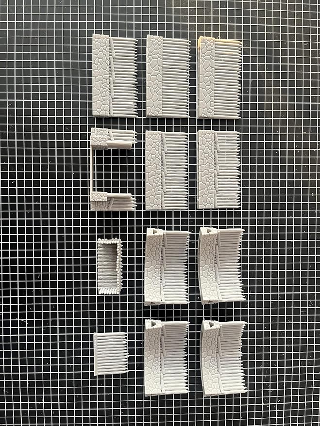 HAUTICO Tabletop RPG Village Wall Scenery and Wargame Terrain - Image 8