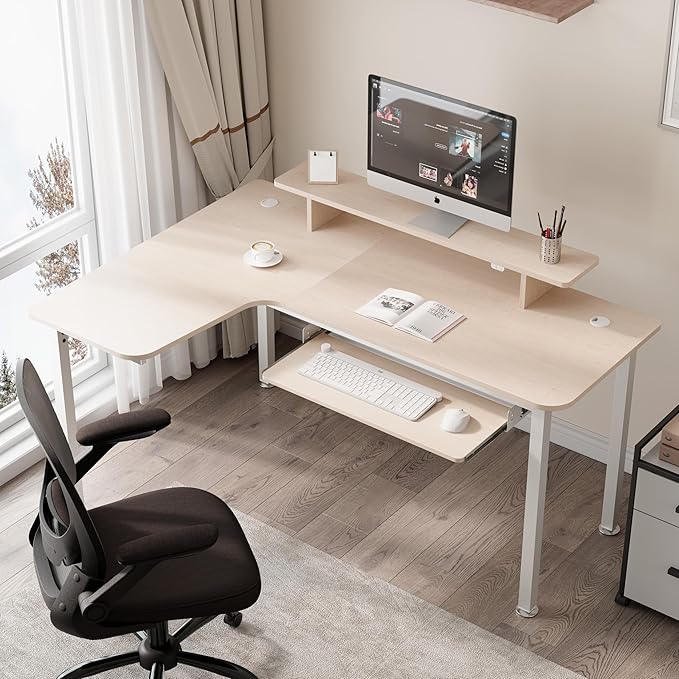 EUREKA ERGONOMIC Adjustable Keyboard Tray Under Desk, 28x11 Inch Large Slide - Image 8