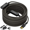 Active USB Extension Cable 75 Feet, USB 2.0 A Male to Female Repeater Cord by Conable