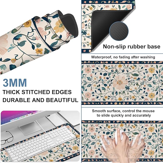 Gaming Desk Pad Large Extra Length Oriental Decorative Mouse Pad Keyboard - Image 2