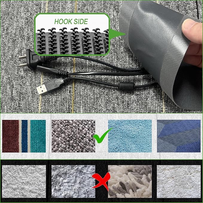 Floor Cable Covers - 10ft Oxford Fabric Cord Protector - Image 3