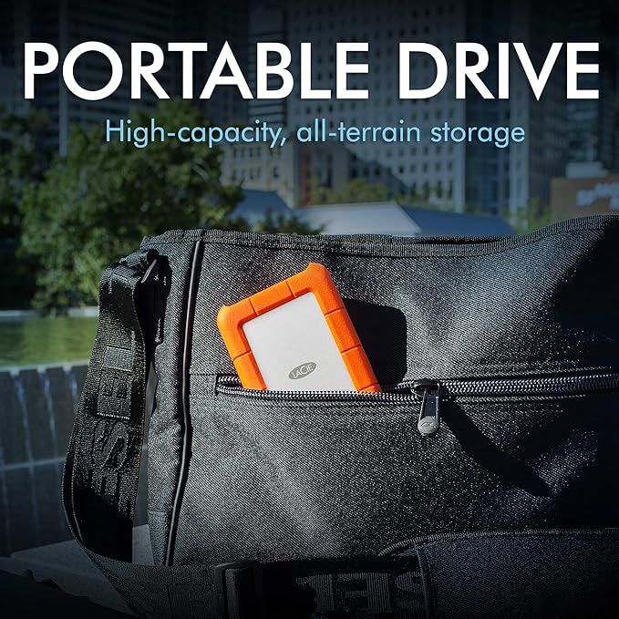 LaCie Rugged Mini 2TB External Hard Drive Portable HDD - Image 7