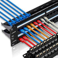 48 Port RJ45 Cat6 Patch Panel, 19 Inch, Easy Install & Repair, Rack Mountable by Lysymixs